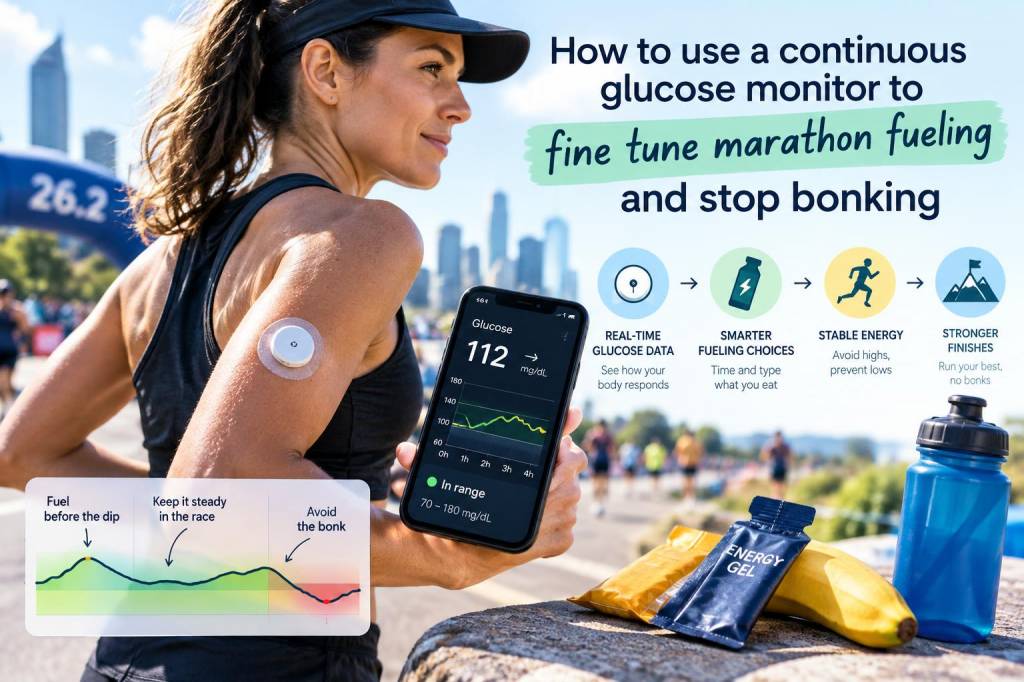 How to use a continuous glucose monitor to fine-tune marathon fueling and stop bonking