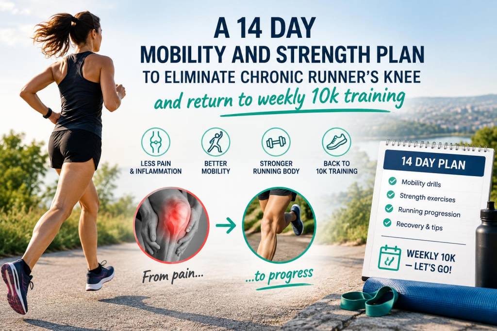 A 14-day mobility and strength plan to eliminate chronic runner's knee and return to weekly 10k training